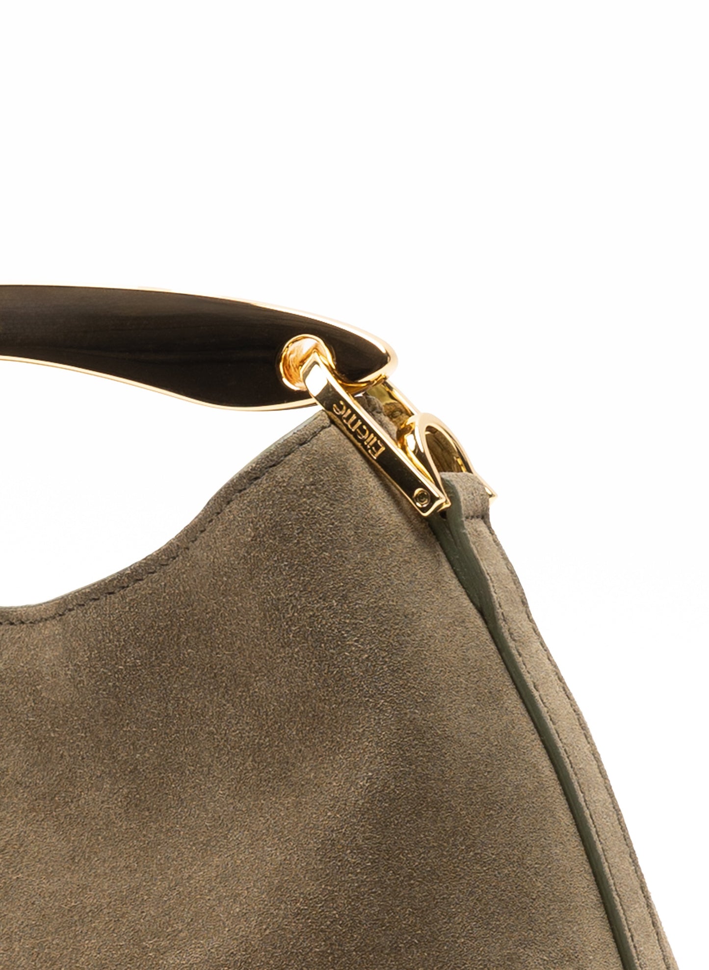 Mini Boomerang Suede Truffle
