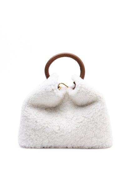 Baozi Shearling Teddy White/Cognac