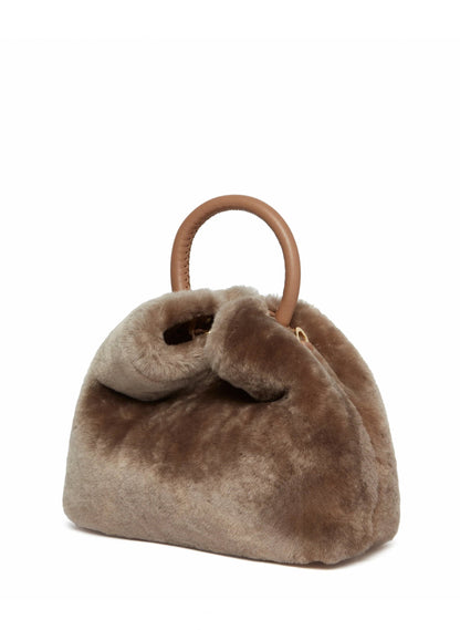 Baozi Shearling Montone Taupe