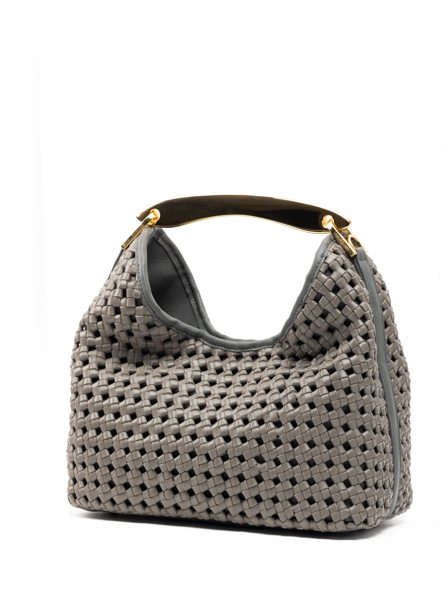 Boomerang Woven Leather Grey