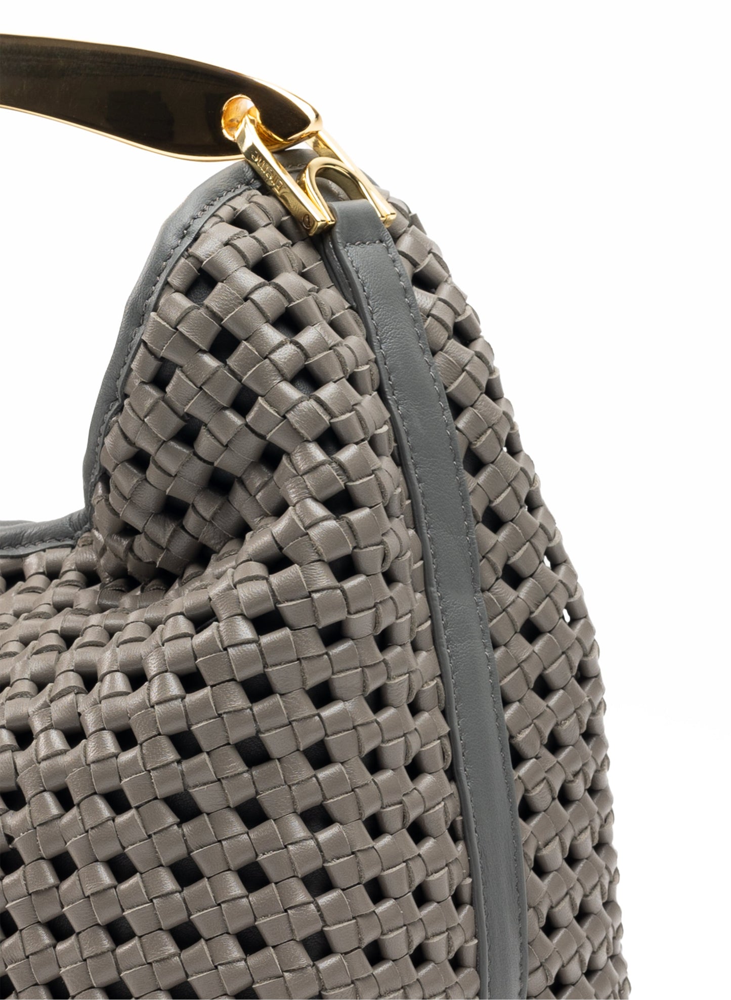 Boomerang Woven Leather Grey