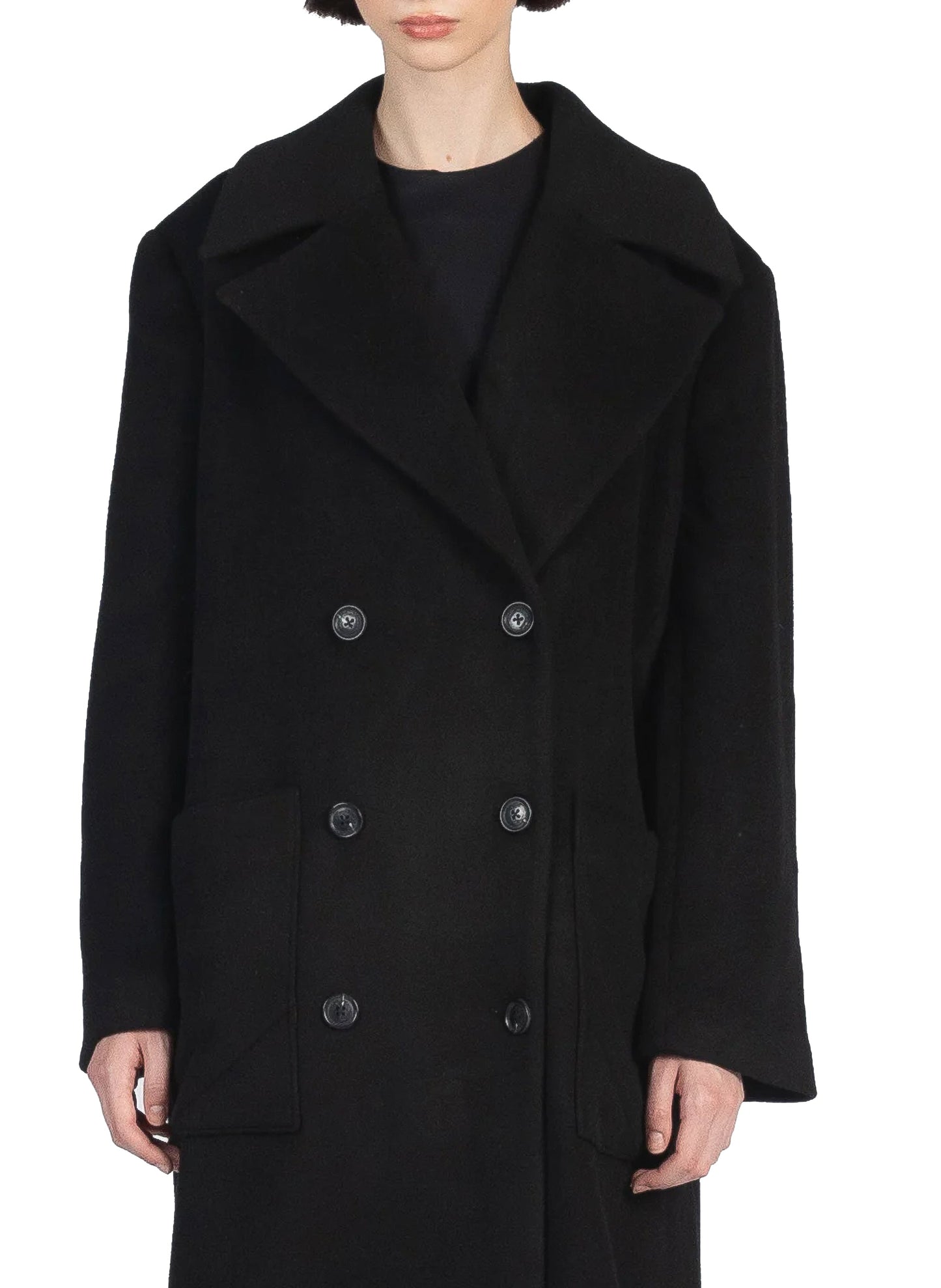 Boyfriend Coat Black