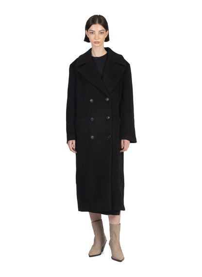 Boyfriend Coat Black