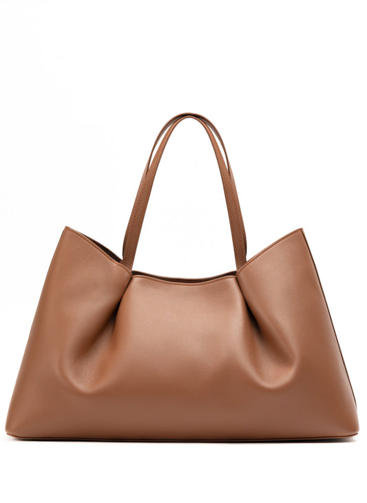 Dimple Tote Leather Cognac