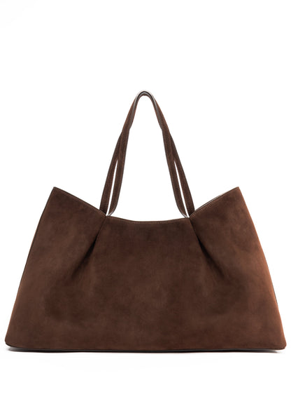 Dimple Tote Suede Brownie