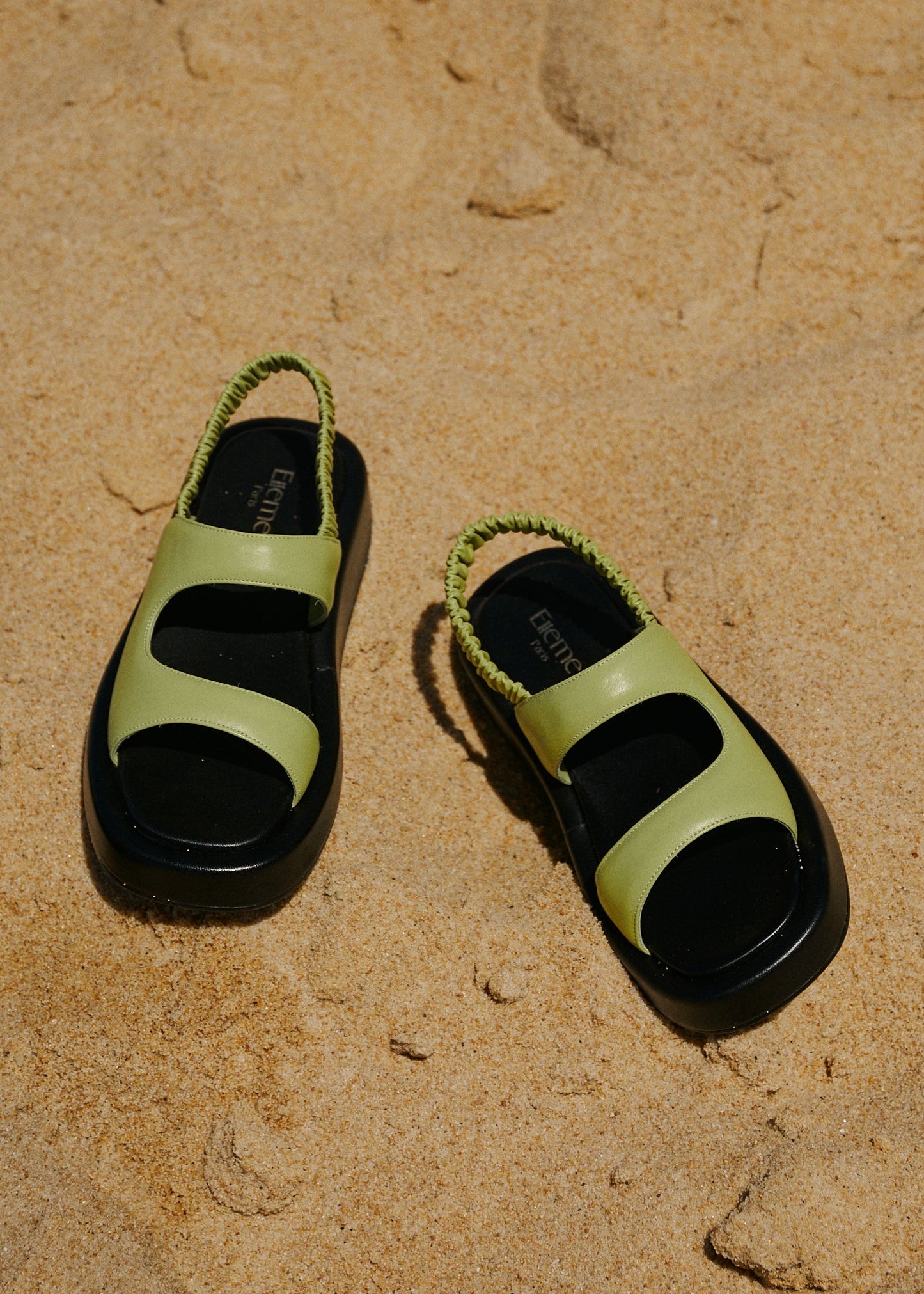 Gemini Puffy Slingback Lime/Black