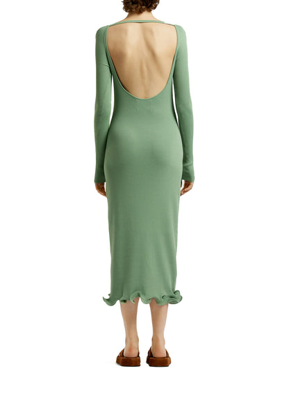 Long Sleeve Knit Dress Sage