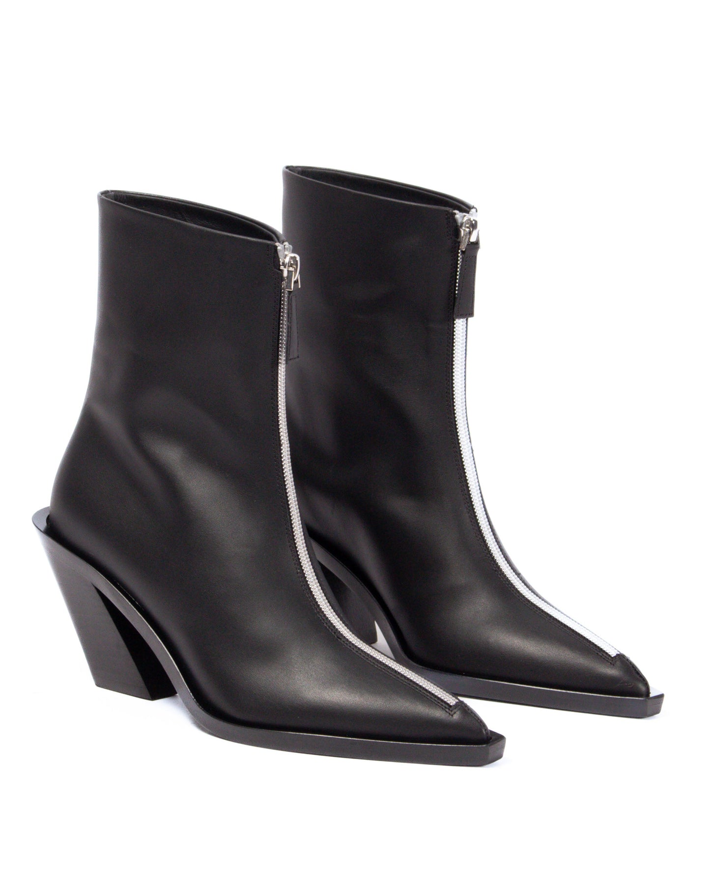 Eclair Zipper Boots Leather Black