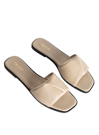 Fold Sandal Cream/Black