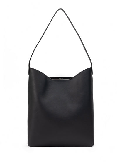 Gemini Pebbled Leather Black - Silver