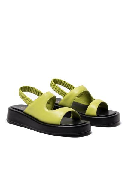 Gemini Puffy Slingback Lime/Black