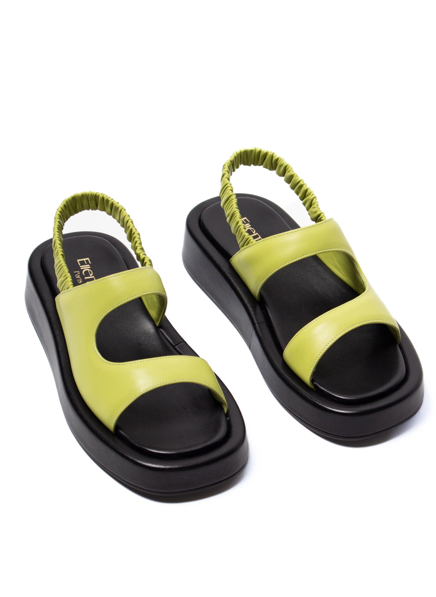 Gemini Puffy Slingback Lime/Black