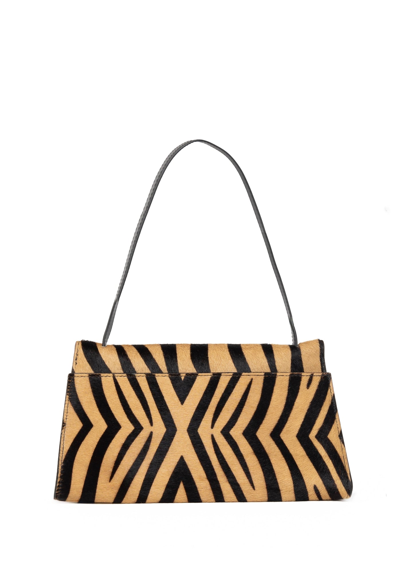 Long Papillon Calf Leather Zebra