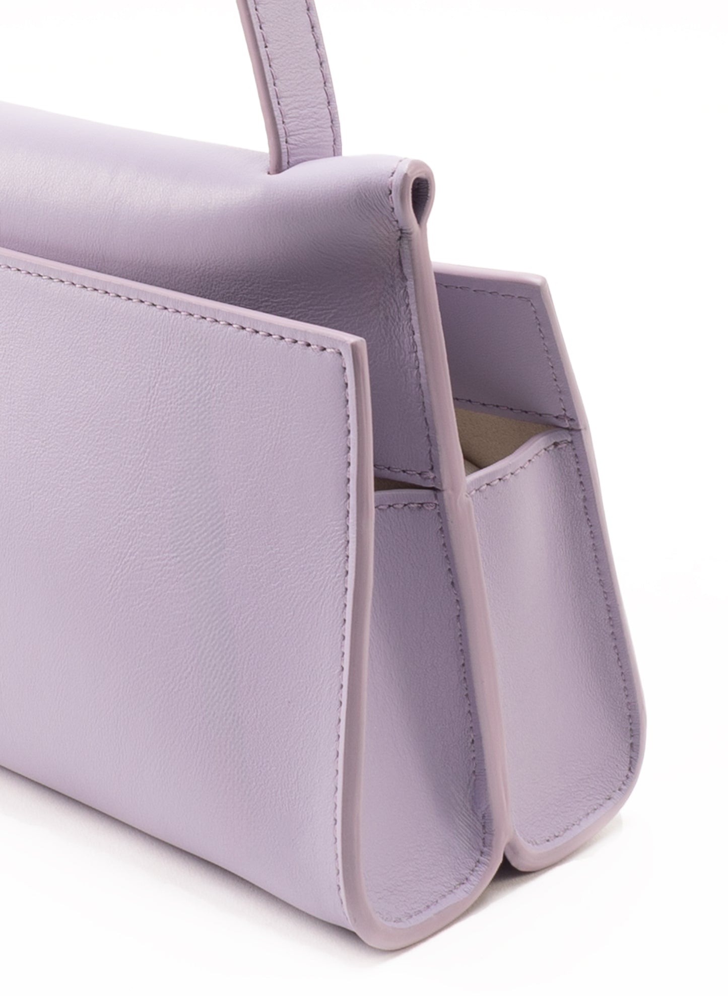 Long Papillon Leather Lilac