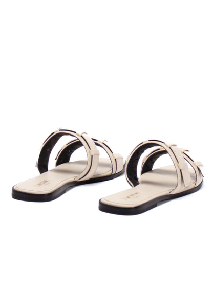 Loop Flat Sandal Ivory