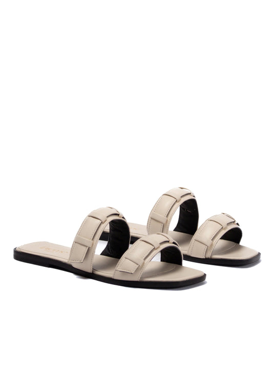 Loop Flat Sandal Ivory