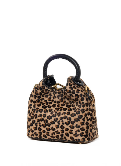 Madeleine Calf Leather Leopard Kid