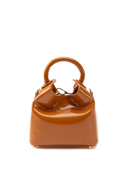 Madeleine Patent Leather Caramel