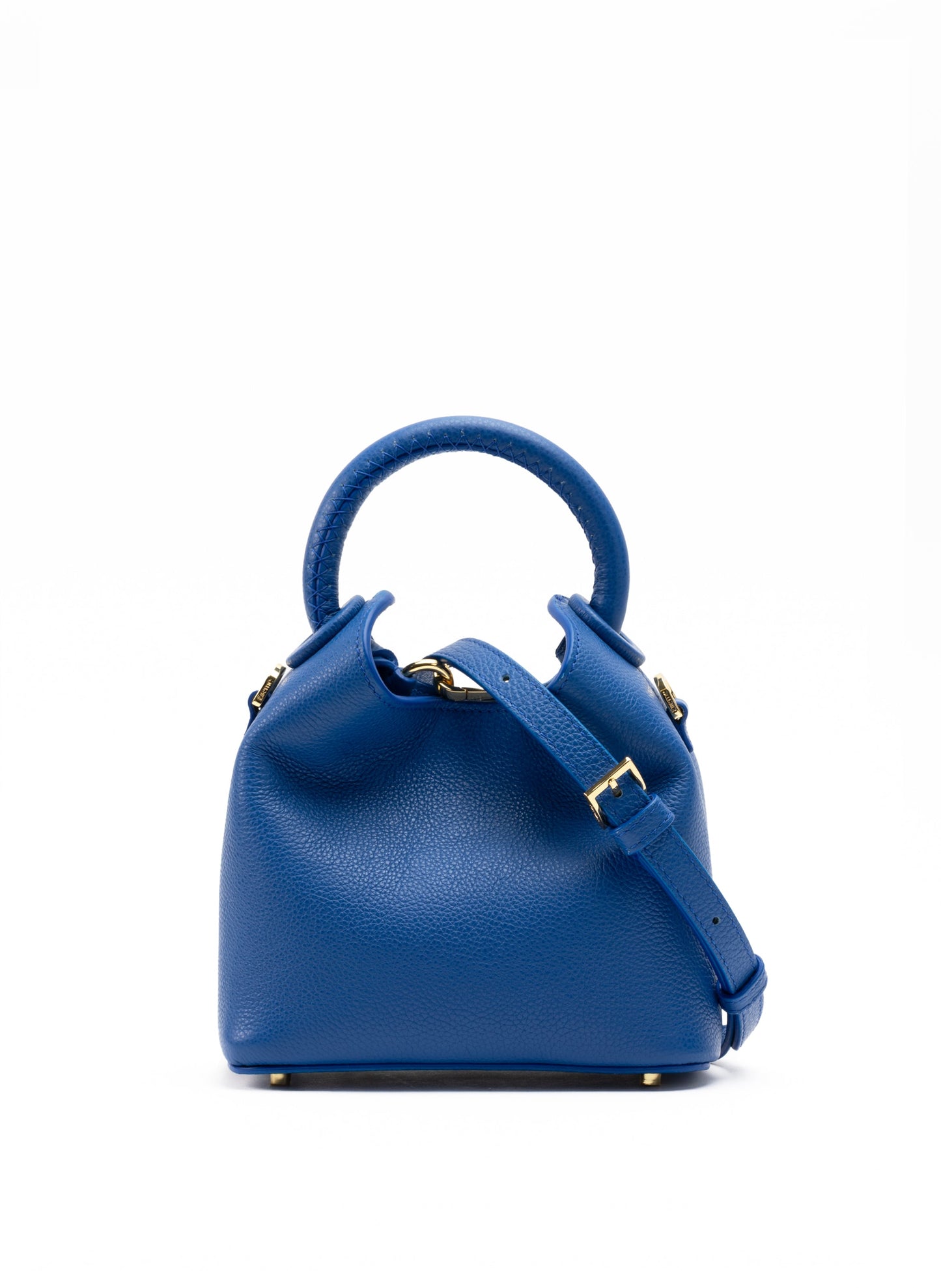 Madeleine Pebbled Leather Azure Blue