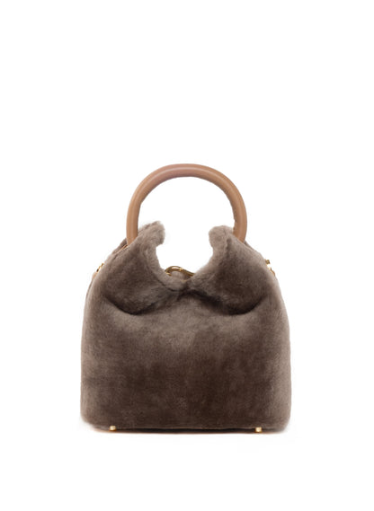 Madeleine Shearling Montone Taupe