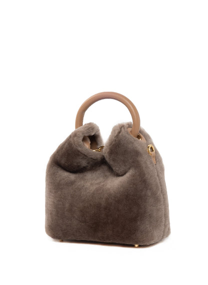 Madeleine Shearling Montone Taupe