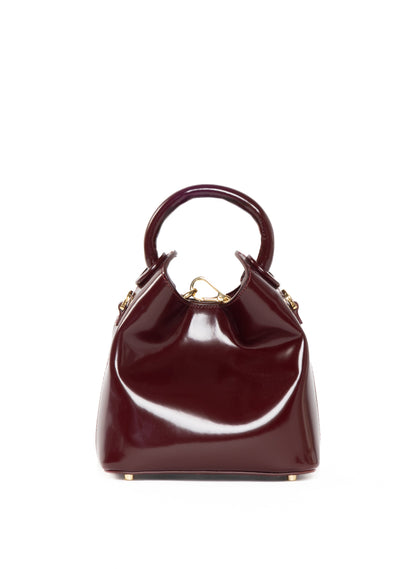 Madeleine Patent Leather Wine