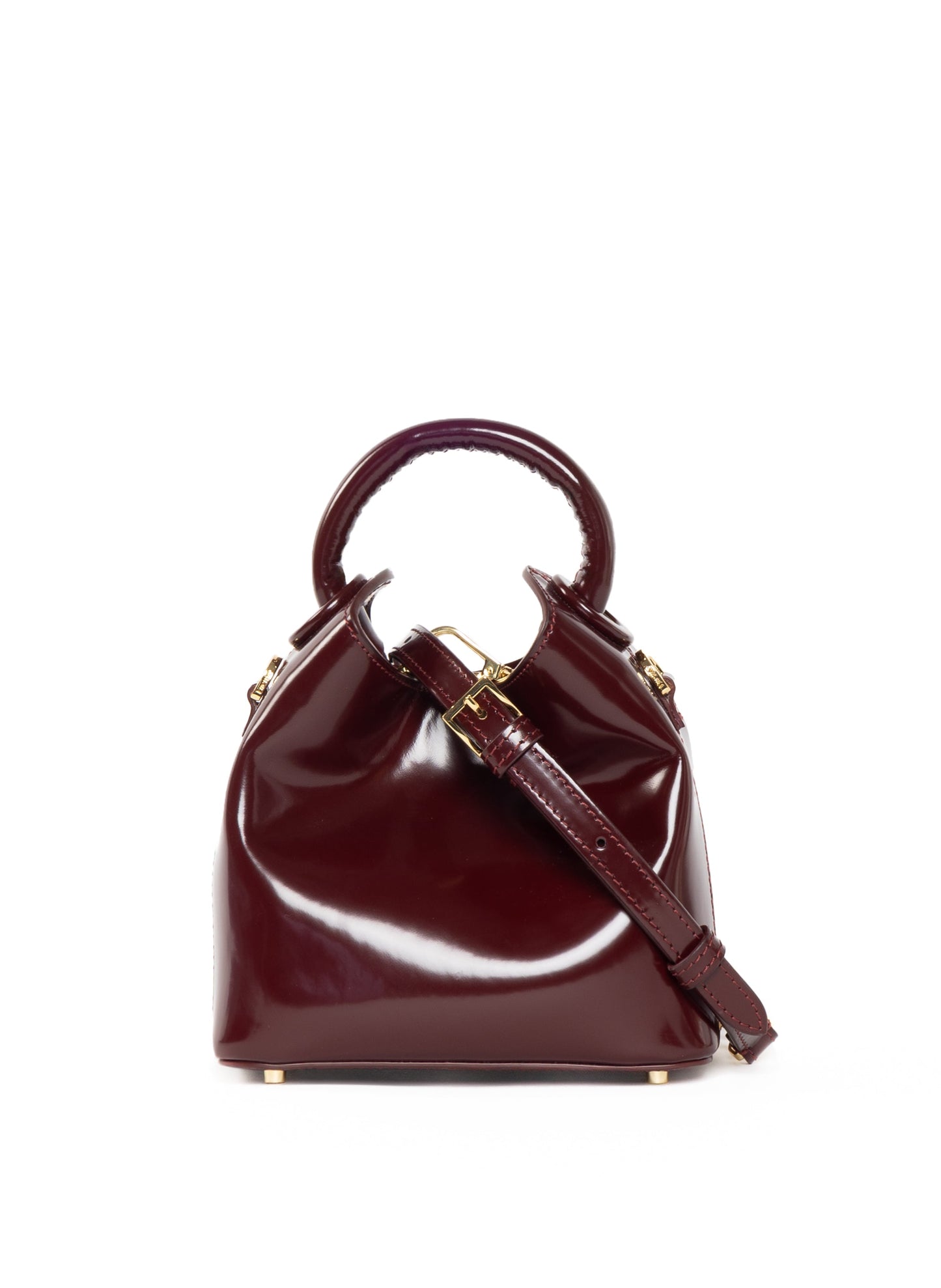 Madeleine Patent Leather Wine