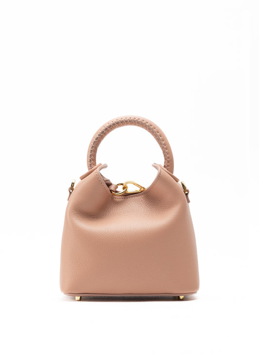 Madeleine Pebbled Leather Dust Pink