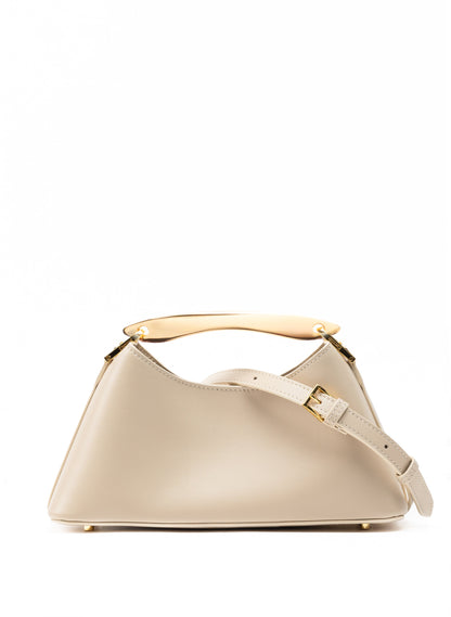 Mini Boomerang Leather Sesame