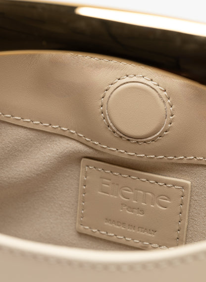 Mini Boomerang Leather Sesame