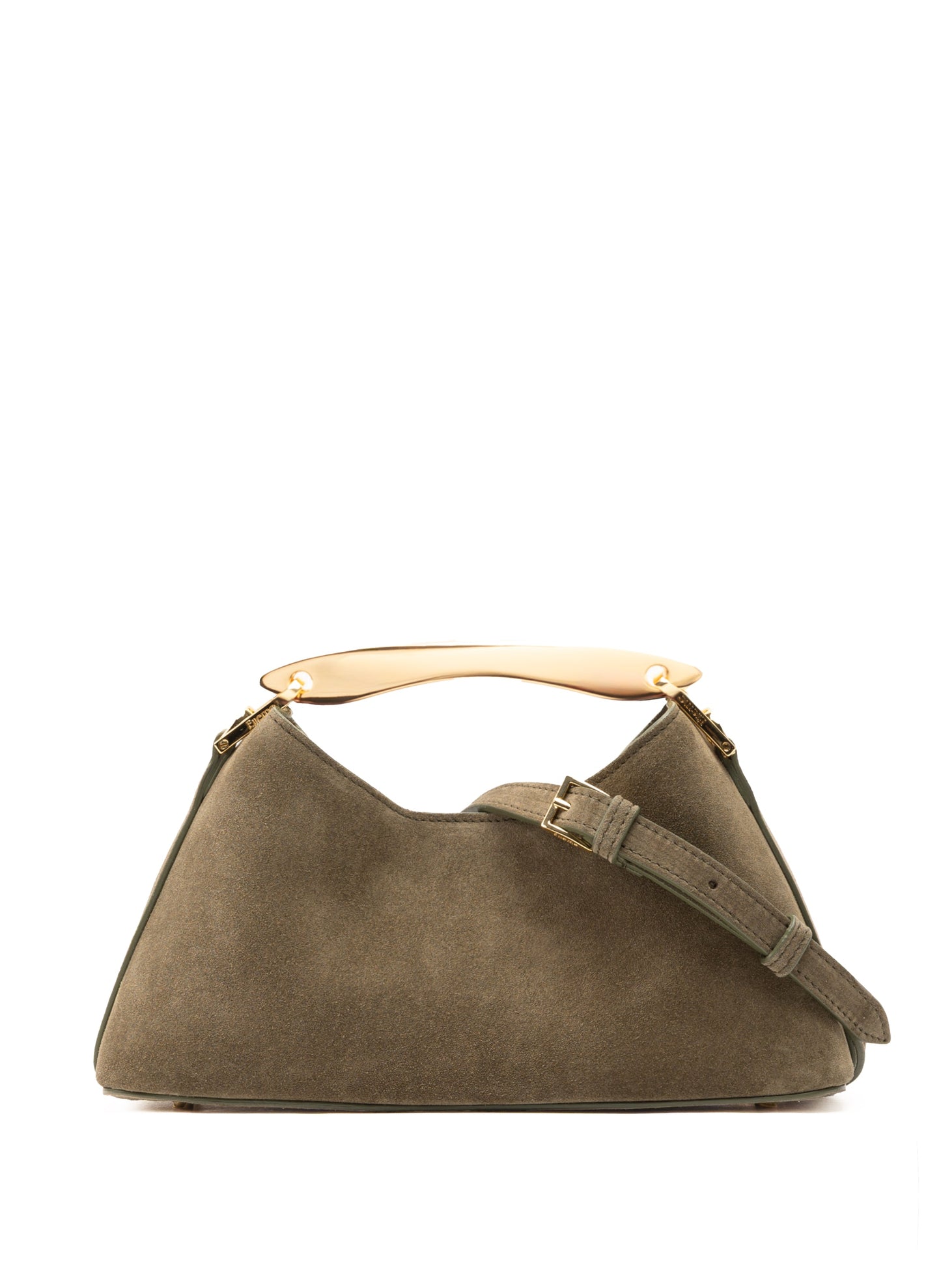 Mini Boomerang Suede Truffle