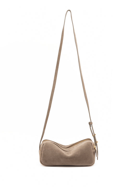 Mini Trousse Suede Taupe