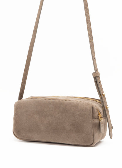 Mini Trousse Suede Taupe