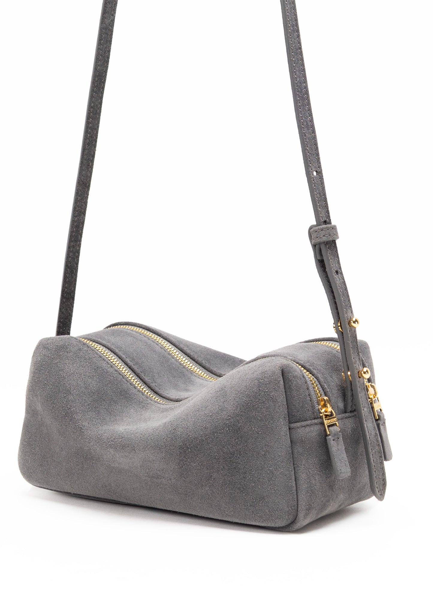 Mini Trousse Suede Grey
