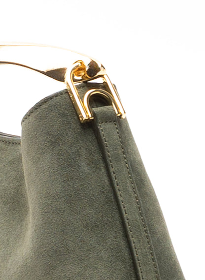 Mini Boomerang Suede Khaki
