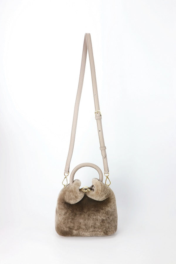 Madeleine Shearling Montone Taupe