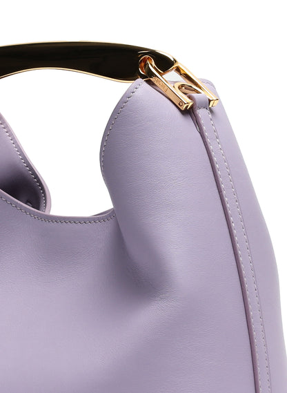 Small Boomerang Leather Lilac