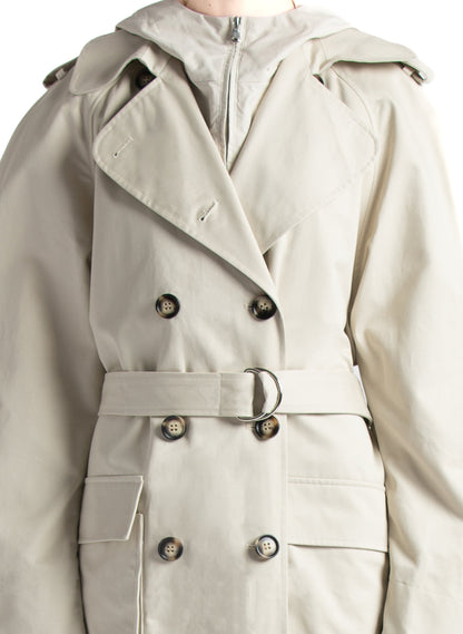 Pocket Trench Coat Gabardine