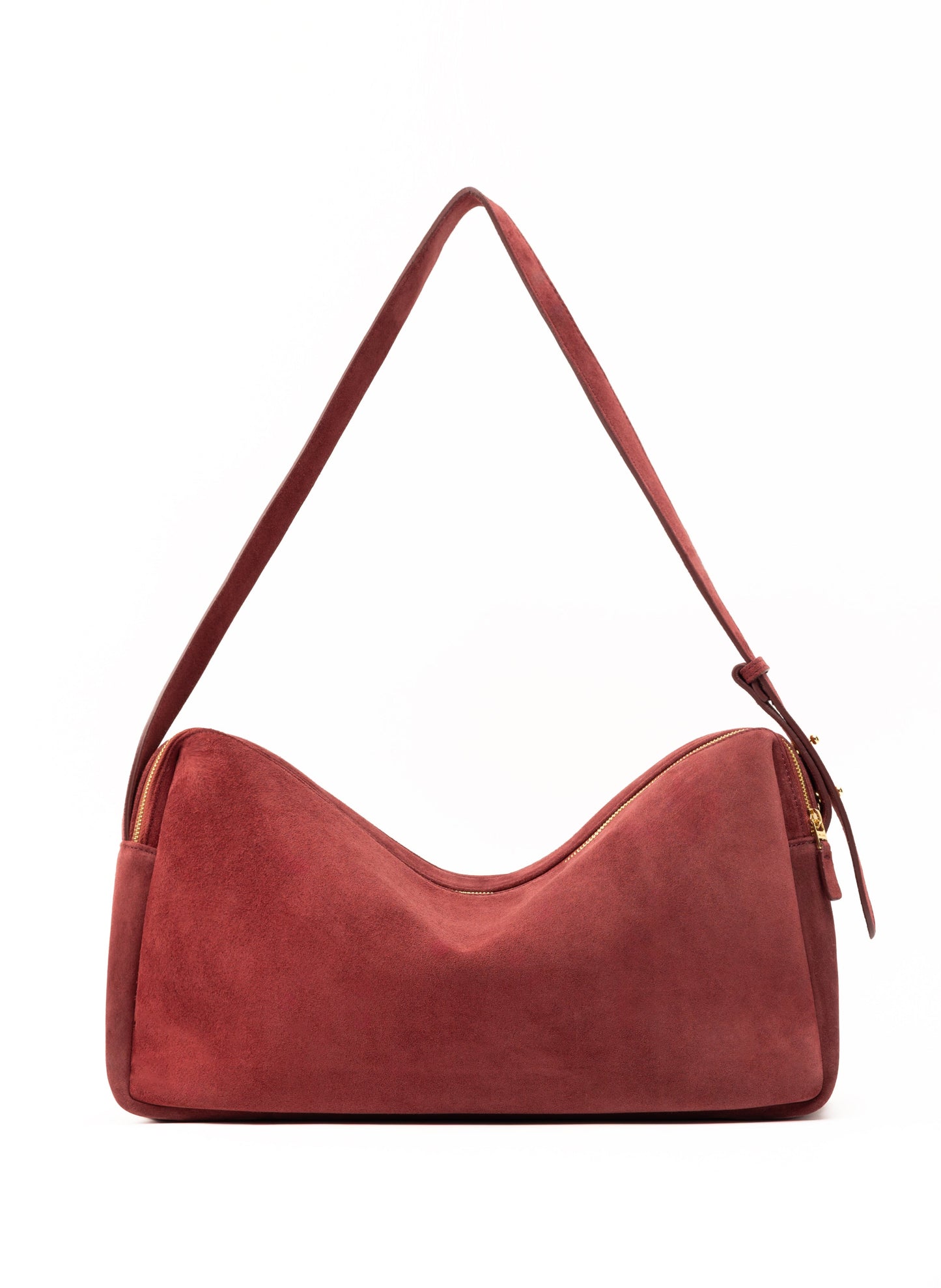 Trousse Large Suede Burgundy