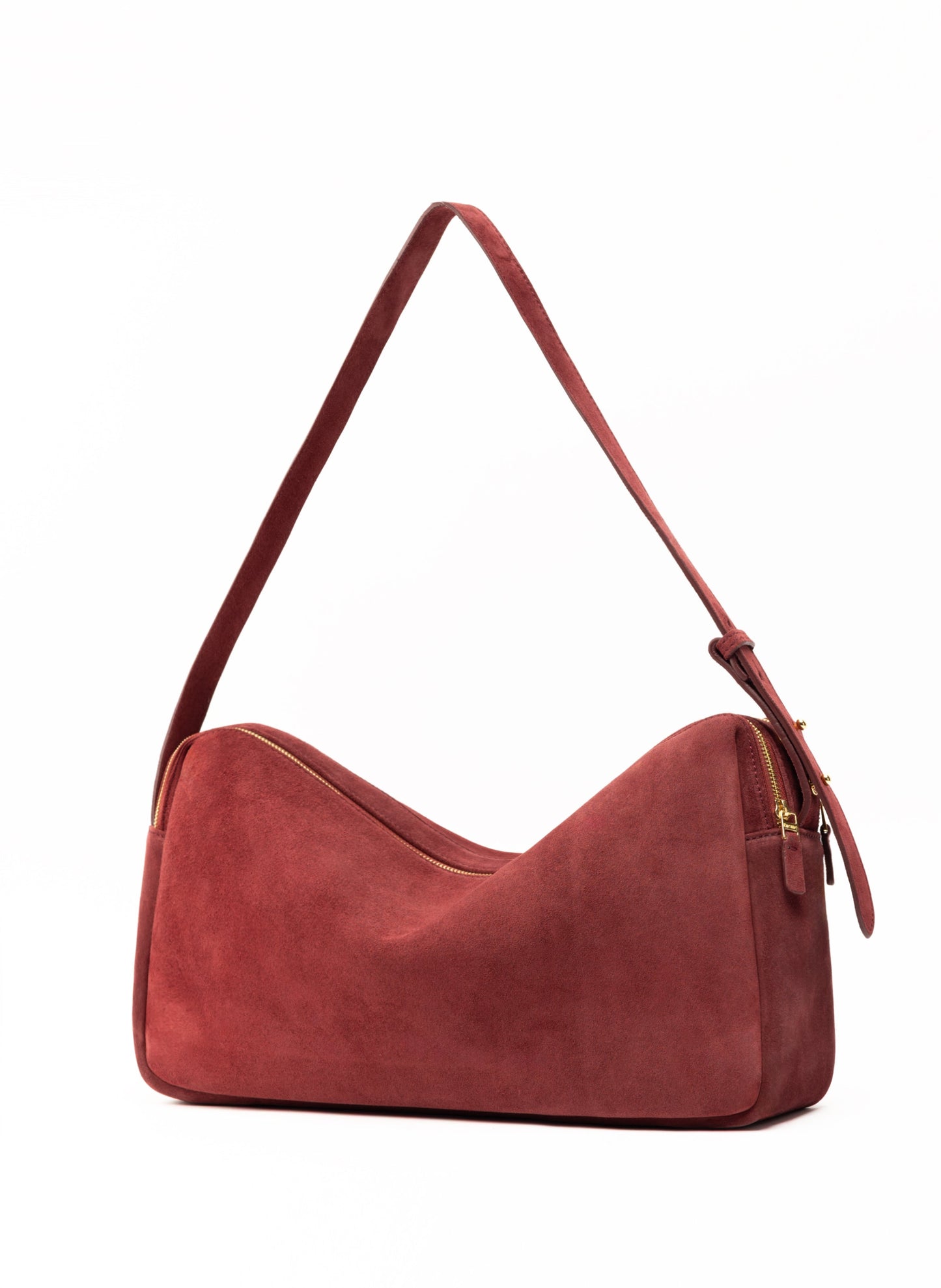 Trousse Large Suede Burgundy
