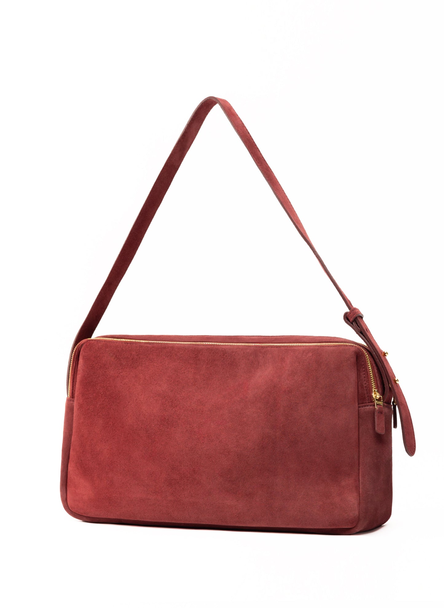 Trousse Large Suede Burgundy