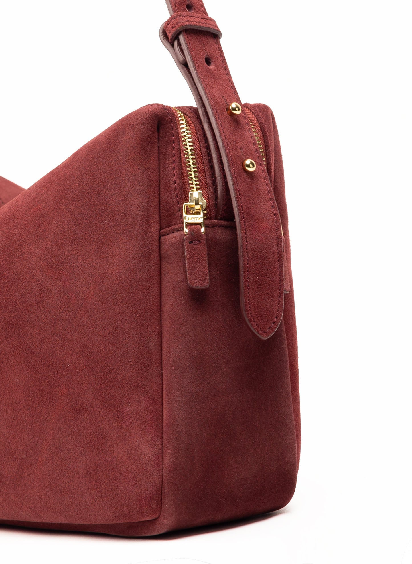Trousse Large Suede Burgundy