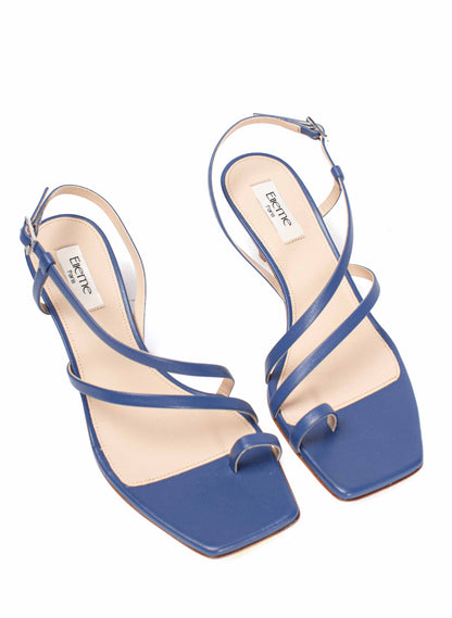 Twist Sandal  Leather Riviera Blue