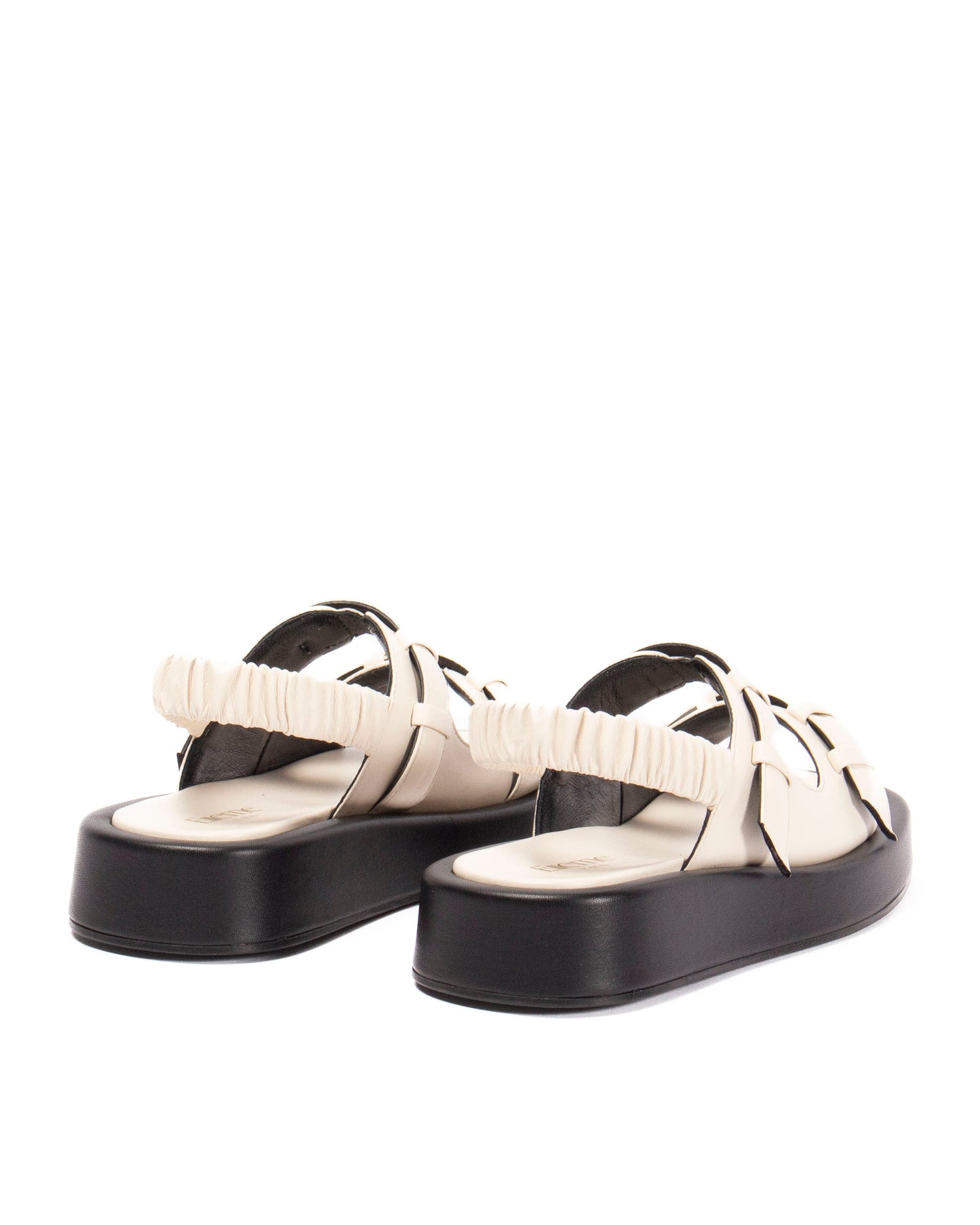 Loop Platform Slingback Sandal Ivory