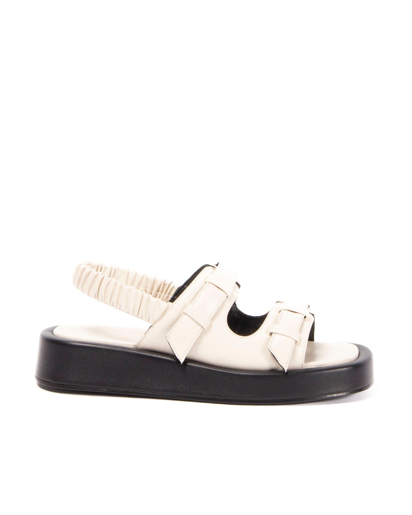 Loop Platform Slingback Sandal Ivory