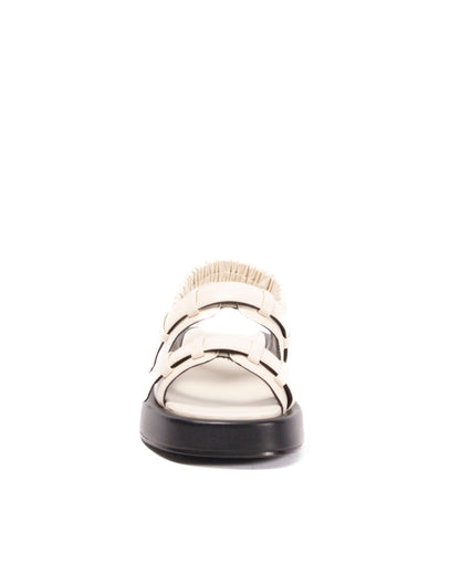 Loop Platform Slingback Sandal Ivory