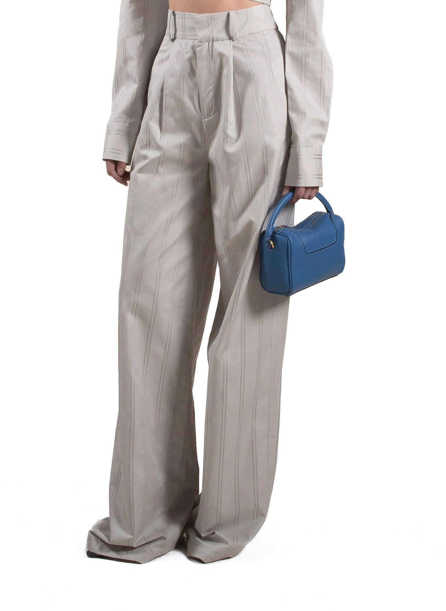 Wide Leg Tailored Trousers